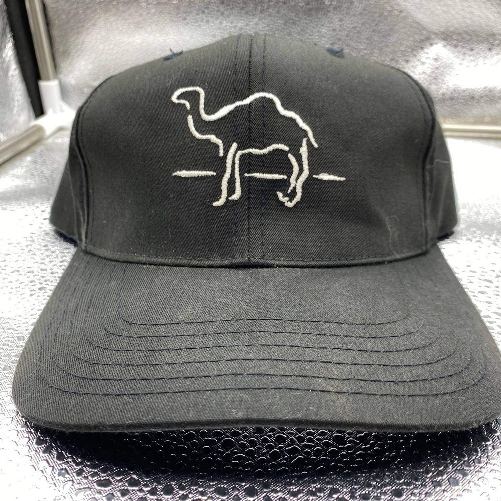 Vintage Camel Cigarettes Hat Mens OSFM Black Joe Camel Snapback Cap